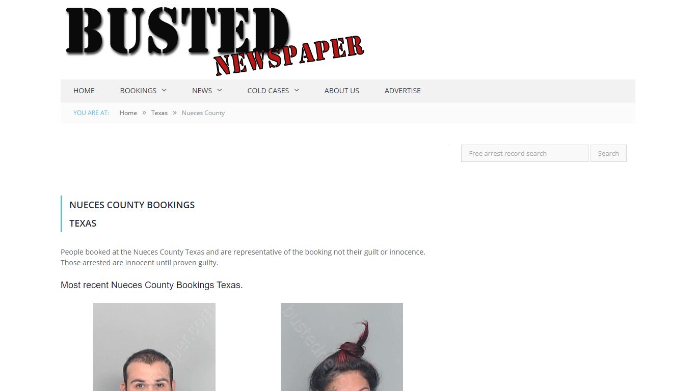 Nueces County, TX Mugshots - BUSTEDNEWSPAPER.COM